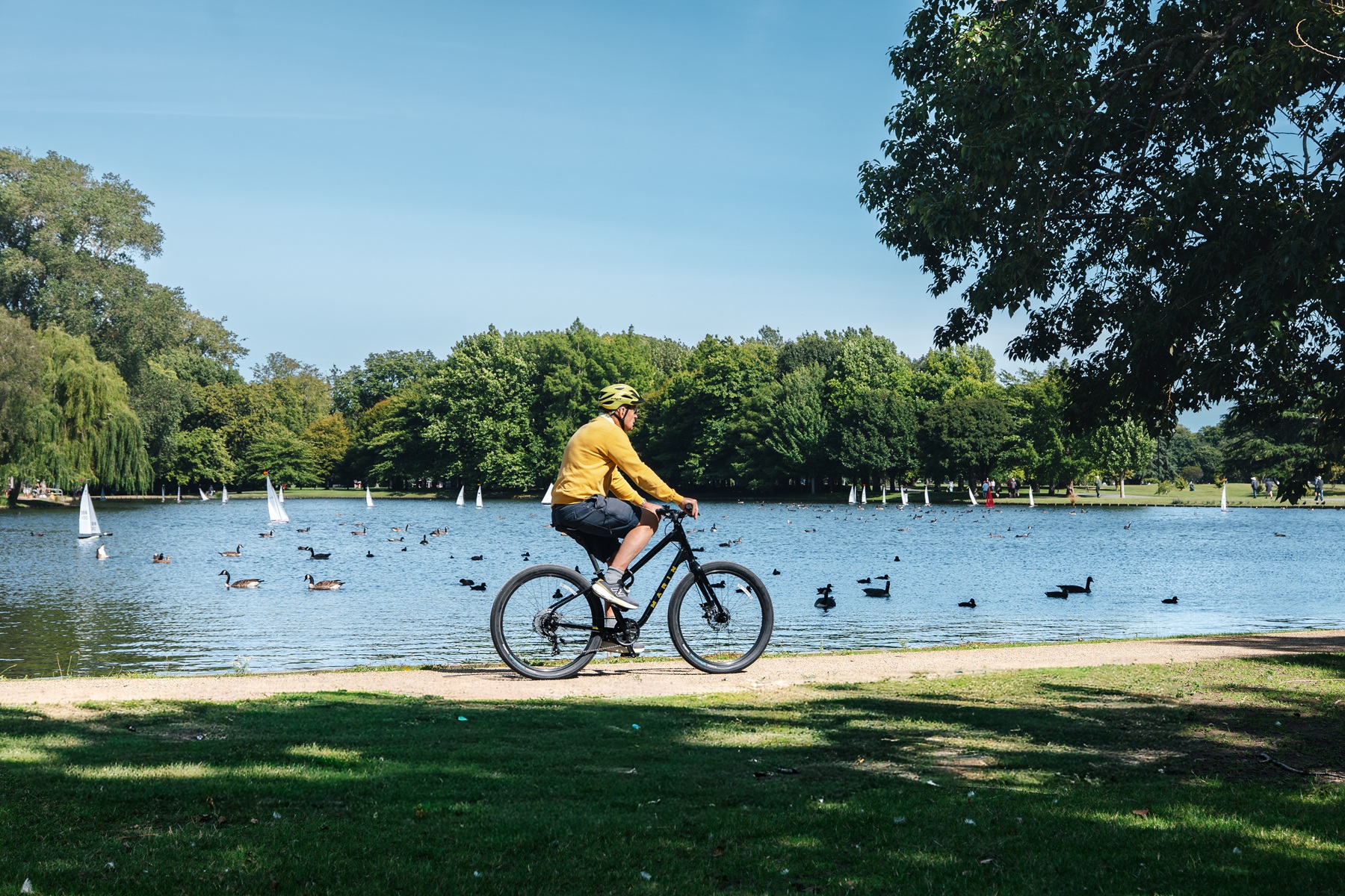 Cycling at Hagley Park, Christchurch